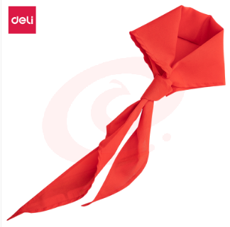 得力(deli)50552_1米纯棉红领巾(红色)(条)