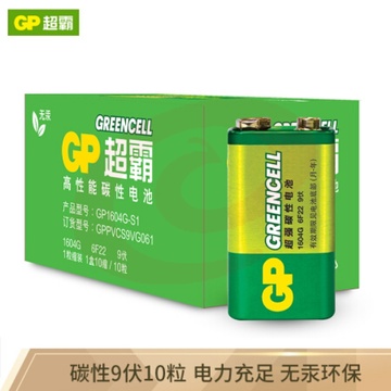 超霸 1604G 碳性电池 1粒 9V