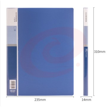 得力 5002 经济型资料册 A4 20页 蓝色