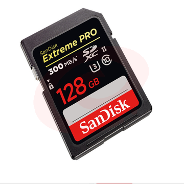 闪迪（SanDisk）128GB SD存储卡 U3 C10 4K 至尊超极速版数码相机内存卡 读速300MB/s 写速260MB/s 支持4K