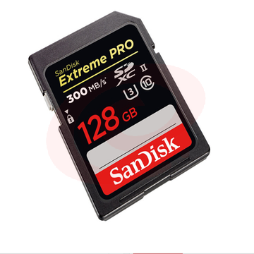 闪迪（SanDisk）128GB SD存储卡 U3 C10 4K 至尊超极速版数码相机内存卡 读速300MB/s 写速260MB/s 支持4K SKU：YDKJ07566