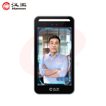 汉王（Hanvon）DS2000智能人脸考勤机  7英寸触屏双目红外活体检测智能语音人脸打卡机 非接触式签到机