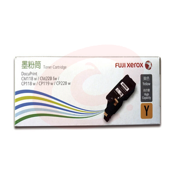 富士施乐(Fuji Xerox) CT202260原装黄色墨粉粉盒 适用CM118w CP118w CP119w CP228w 约1400页