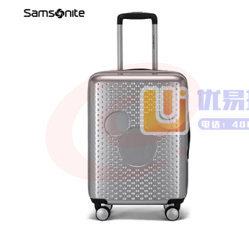 新秀丽（Samsonite）拉杆箱迪士尼卡通纪念款密码行李箱旅行箱 41C*25013银色20英寸 银色和黑色可选