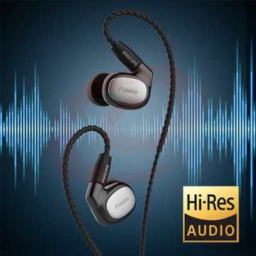 飞利浦（PHILIPS）有线耳机入耳式HiFi耳机一动圈两动铁发烧高保真音乐耳机手机可直推3.5mm音频接口S302黑