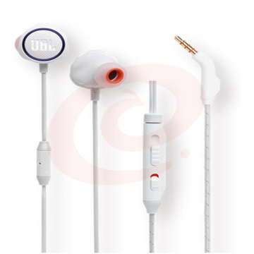 JBL 量子风暴Q50 入耳式游戏耳机 有线耳机带麦克风 switch电竞耳机手机语音通话通用音乐耳麦 白色 TJHX0320184032876