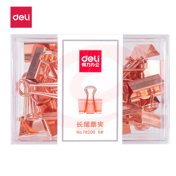 得力（deli）票夹长尾夹工字钉夹子回形针资料夹  票夹【18mm】78200