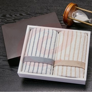 洁玉 礼品盒装毛巾  舒适经典吸水毛巾+浴巾套装请咨询客服