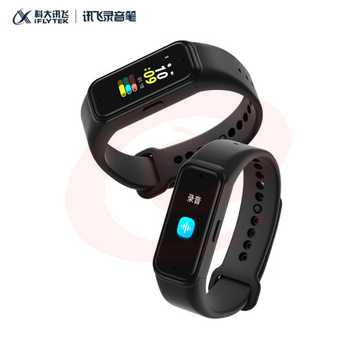 科大讯飞腕式录音笔 R1 录音实时转文字 专业高清降噪 终身免费转写 16G+云存储 随身智能录音笔运动手环