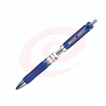 得力 S01 按动式签字笔 0.5mm 蓝色