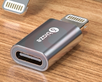 毕亚兹 安卓苹果转接头转换器 type-c转lightning充电数据线 支持iPhone11Pro/新SE/XS/XR/8Plus/7/6s A60