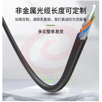 海乐（Haile）48芯室外非金属GYFTY-48B1.3光缆 层绞式单模光纤 防强电击穿 HT215-48SC 100米多买整条发货