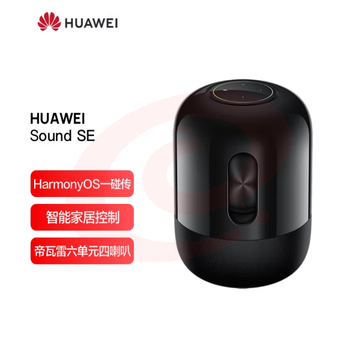 华为华为Sound SE 智能蓝牙音箱 AI语音控制 帝瓦雷联合设计震撼低音炮 家用电脑桌面音响 亮黑色