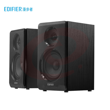 漫步者（EDIFIER）R33BT 2.0声道 木质多媒体音响音箱 笔记本电脑音响 蓝牙音箱 黑色