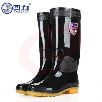 回力雨鞋男士款户外雨天防水不易滑雨靴胶鞋耐磨水鞋HXL867黑色高筒44