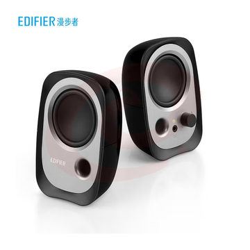 漫步者（EDIFIER）R12U 外观时尚、音质纯正的入门级微型2.0桌面音响 笔记本音箱 电脑音箱 黑色