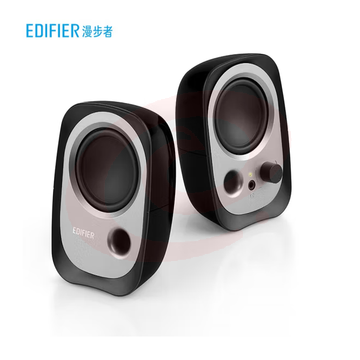 漫步者（EDIFIER）R12U 外观时尚、音质纯正的入门级微型2.0桌面音响 笔记本音箱 电脑音箱 黑色 SKU：YDKJ09254