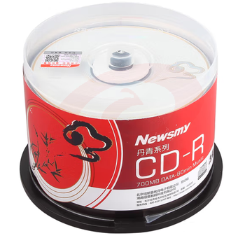 纽曼（Newsmy） 丹青系列 CD-R 52速700M 空白光盘 空白光盘/光碟/刻录盘 桶装50片