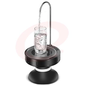 拜杰（Baijie）桶装水抽水器 家用上水器桶装水压水器饮水器桶桌两用黑色圆盘电动抽水器 D8