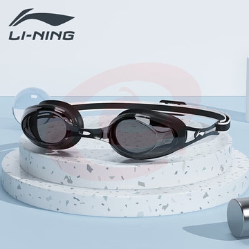 李宁（LI-NING）泳镜高清防雾防水游泳专业眼镜平光泳镜男女士大框潜水装备LSJN167-1