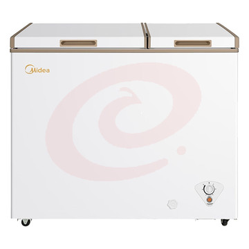 美的(Midea)202升家用囤货冰柜双顶开双温柜 一级能效 省电低音卧式冰箱BCD-202DKM(E)[热销]