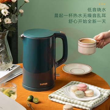 苏泊尔（SUPOR）电热水壶 双层防烫烧水壶 低分贝安静煮水电水壶 SW-15J625