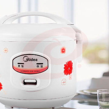 美的（Midea）电饭煲 4L机械式家用电饭锅 简单易用 合金内胆防刮耐磨 MB-YJ408J