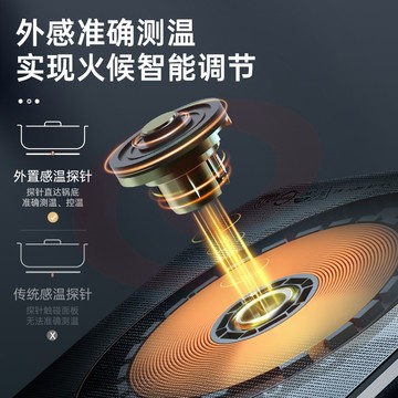 苏泊尔（ SUPOR）秘镜系列 电磁炉 2200W大功率智能防溢微晶面板低辐射电磁炉套装 C22-ID71E