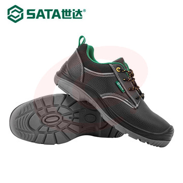世达（SATA）劳保鞋 钢包头防砸防静电多功能安全鞋FF0002 工地鞋男牛皮耐磨透气 39码