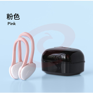 李宁LI-NING鼻夹游泳装备专业儿童防呛水舒适防水鼻塞072-2粉色