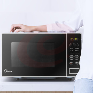 美的（Midea）快捷微波炉智能蒸煮菜单20升转盘加热PM2003 企业采购