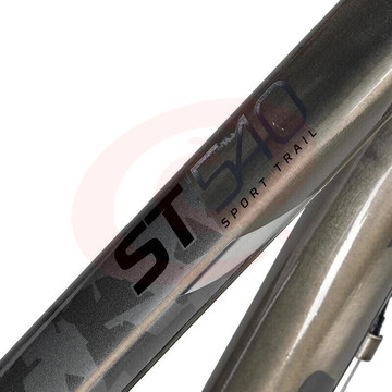 迪卡侬ST530山地车越野自行车9速油碟OVB1银色L号27.5英寸2879758