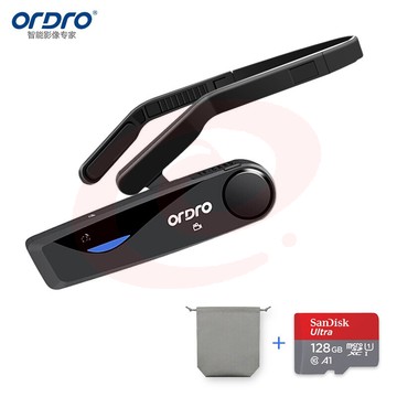 欧达（ORDRO）EP5头戴式摄像机便携式运动相机高清录像机家用数码dv摄影记录仪 维修医疗 书法手工vlog视频
