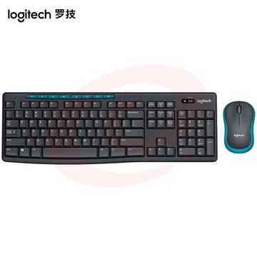 罗技（Logitech） MK275无线键盘鼠标套装 全尺寸家用商务办公键鼠套装 无线2.4G接收器 MK275黑色