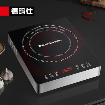 德玛仕（DEMASHI）3500W大功率商用电磁炉家用 饭店爆炒电磁灶 台式平底炒菜炉 火锅电池煲汤炉 TT-3500G