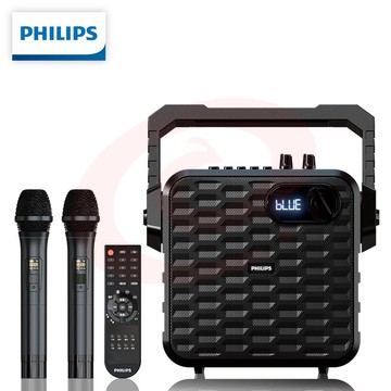 飞利浦（philips） SD60广场舞音响蓝牙音箱家用户外专业低音炮K歌演出直播监听扩音器 SD60双麦旗舰版 SKU：YDKJ10298