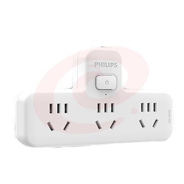 飞利浦(PHILIPS)转换插头/品字形/一转三插座/转换插座/电源转换器 3位总控无线转换插座2030W/93