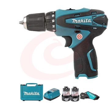 牧田(makita) DF330DWE锂电池多功能手电钻电动工具充电式 (两电一充1.3Ah) SKU：YDKJ10354