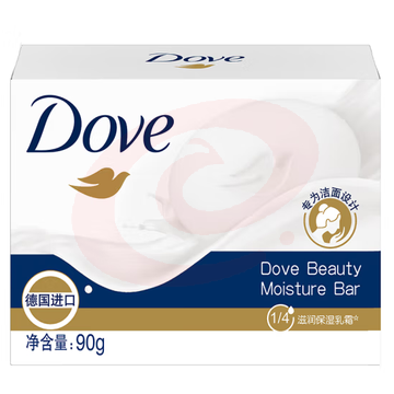 多芬(Dove)多芬柔肤乳霜洁面沐浴二合一香块香皂90g SKU：YDKJ10745