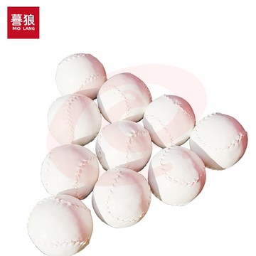謩狼 MOLANG 户外训练10寸12寸垒球 中小学生标准比赛训练用垒球 硬实心弹力球 10个