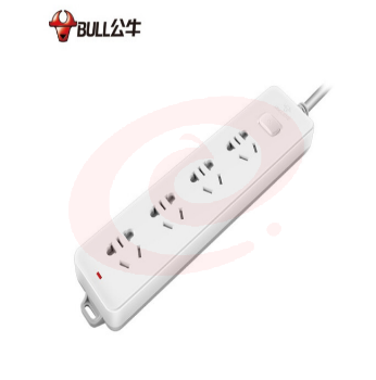 公牛（BULL）GN-410插座 4位总控1.8米