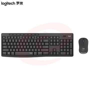 罗技（Logitech） MK295 无线安静键鼠套装 全尺寸带无线2.4G接收器 黑色 可选白色