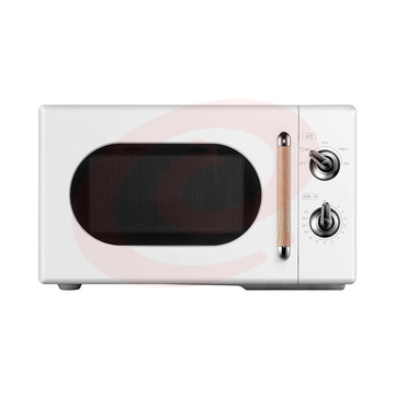 美的（Midea） PM2004 复古旋钮双控微波炉白色20L