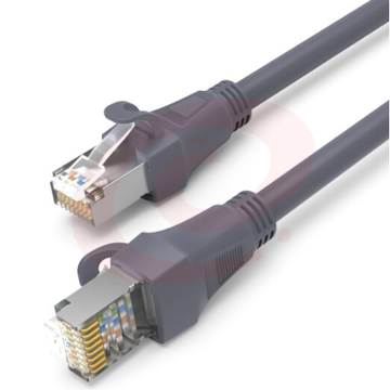 秋叶原(CHOSEAL)六类屏蔽网线 Cat6六类千兆网线 工程家用电脑宽带网络跳线成品网线 灰色 8米 CT600AT8 TJHX07171041013908