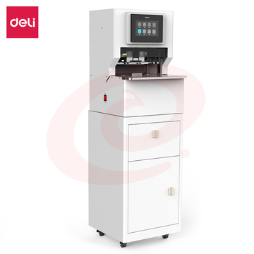 得力14668全自动三孔线装机(白色)(台)   WLSZ09101025411391