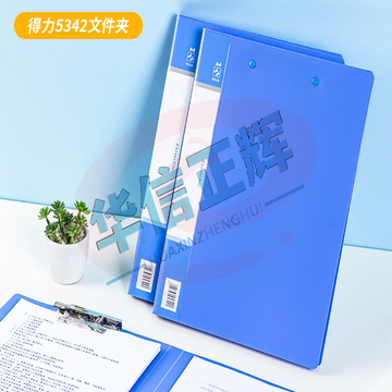 得力5342文件夹   (蓝)(只)