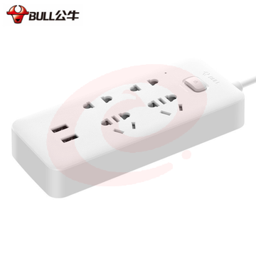 公牛(BULL) GNV-UUA124   USB插座智能插座充电插排拖接线板 GN-B422U升级版 1.5米    10A