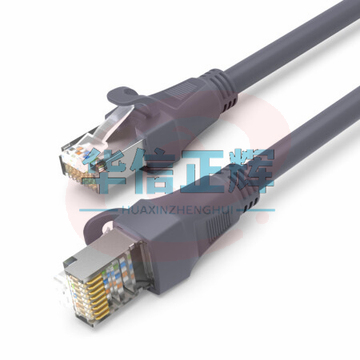 秋叶原(CHOSEAL)六类屏蔽网线 Cat6六类千兆网线 工程家用电脑宽带网络跳线成品网线 灰色 5米 CT600AT5