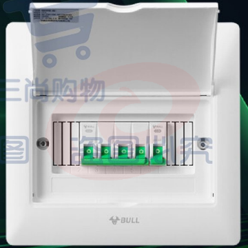 公牛(BULL) 公牛配电箱 8回路空开强电箱LX5-8s 配线箱白色盖板 TJHX07201400401080 SKU：YDKJ11095