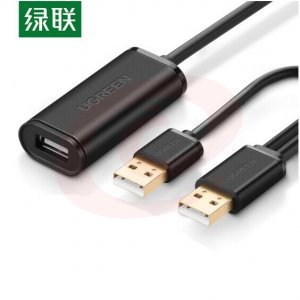 绿联 UGREEN US137 USB2.0信号放大延长线 双公头数据线 5米 TJHX0619161506436 SKU：YDKJ11518